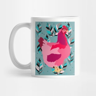 Backyard Chicken - Pink Mug